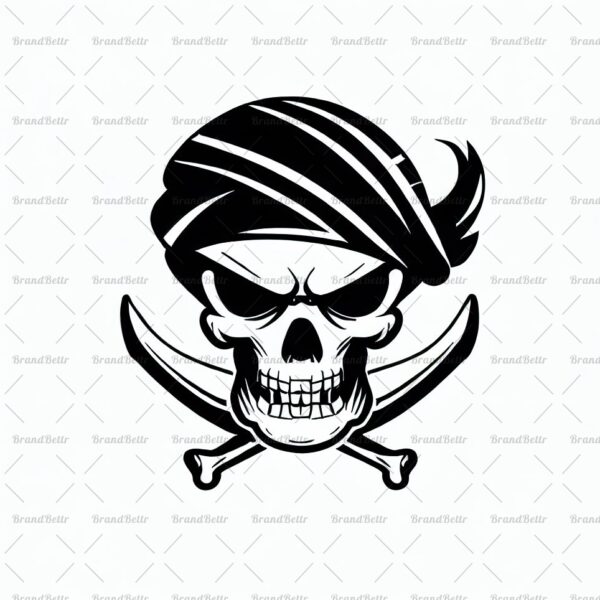 Piratenschädel und gekreuzte Knochen